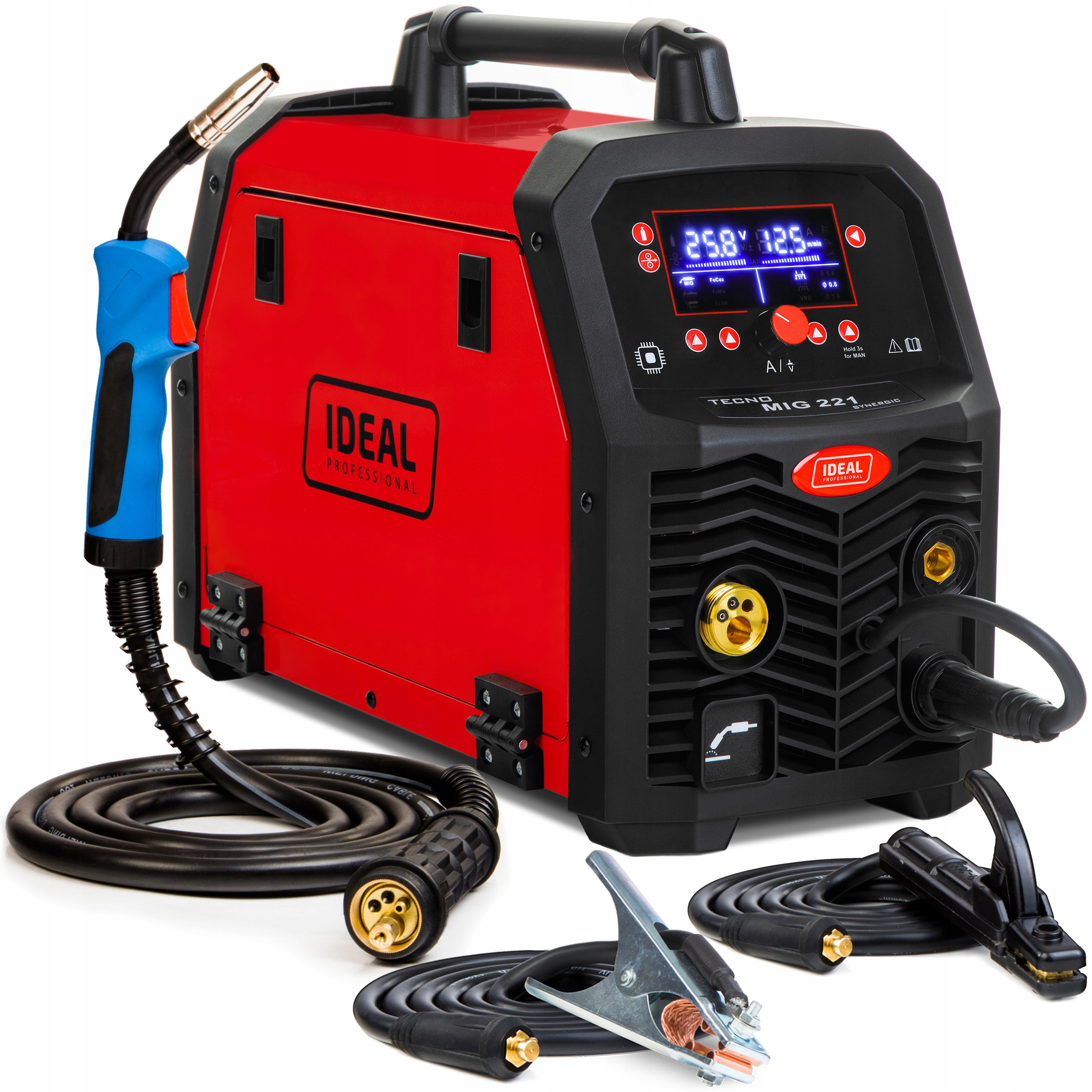 Spawarka Inwerterowa Ideal Mig 221 Synergia Mag Mma Tig 200A 230V Alu 3W1