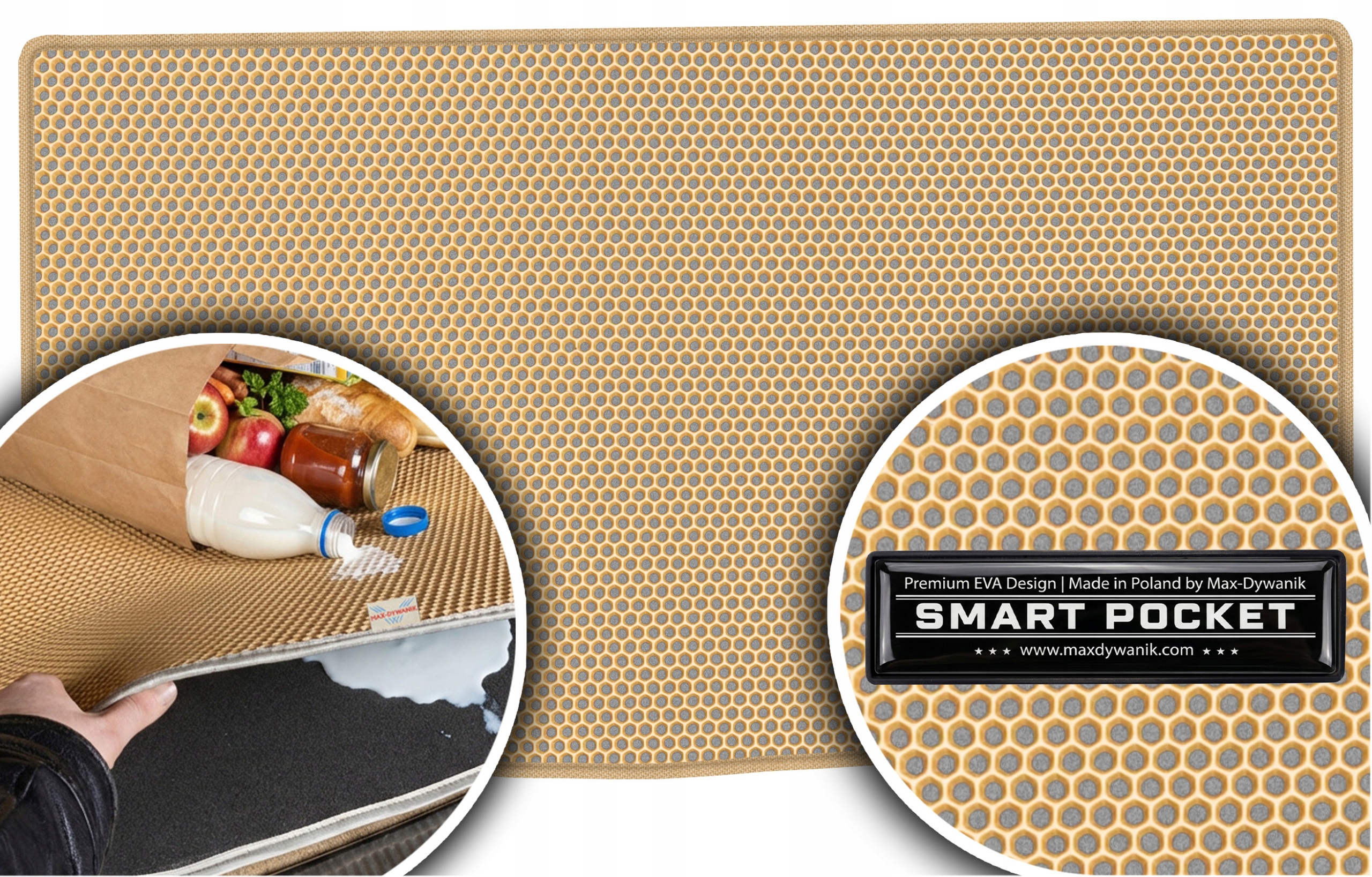 Kia Soul I Crossover 2009-2014 Vložka do kufru Eva Smart Pocket Béžová