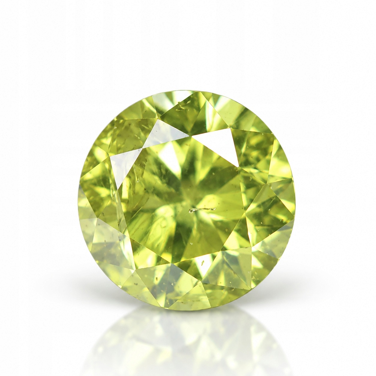 Přírodní diamant 0.23 ct Žlutý Briliant I1 certifikát Wbd