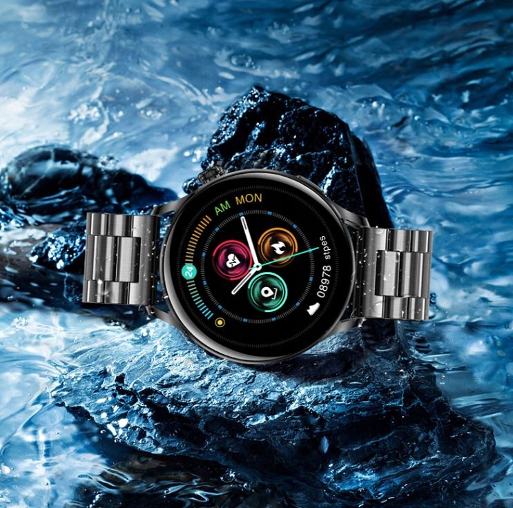 SMARTWATCH DAMSKI ZEGAREK ROZMOWY CYKL EKG PL MENU Komunikacja Bluetooth