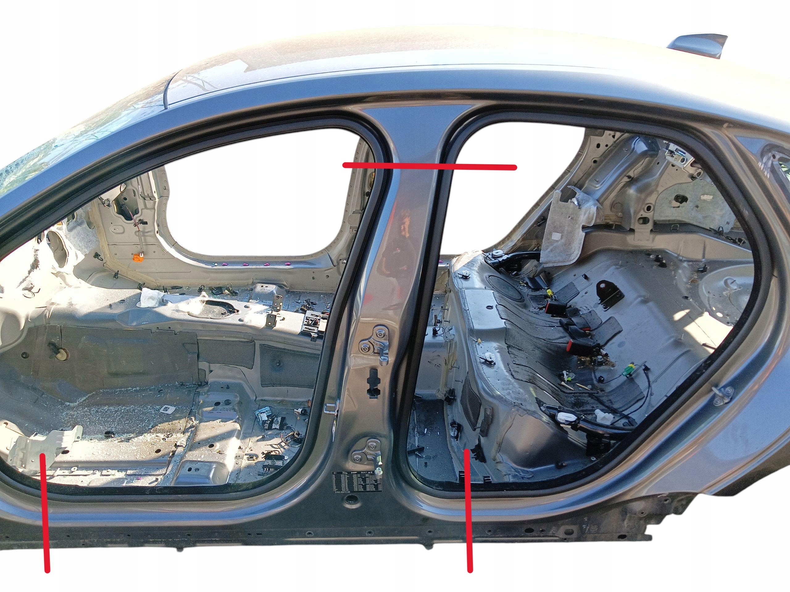 threshold left pillar B central JAGUAR XF II X260 sedan LAK: LKH