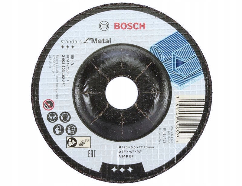 

Tarcza Korundowa Do Stali Metalu 125/6,0mm Bosch