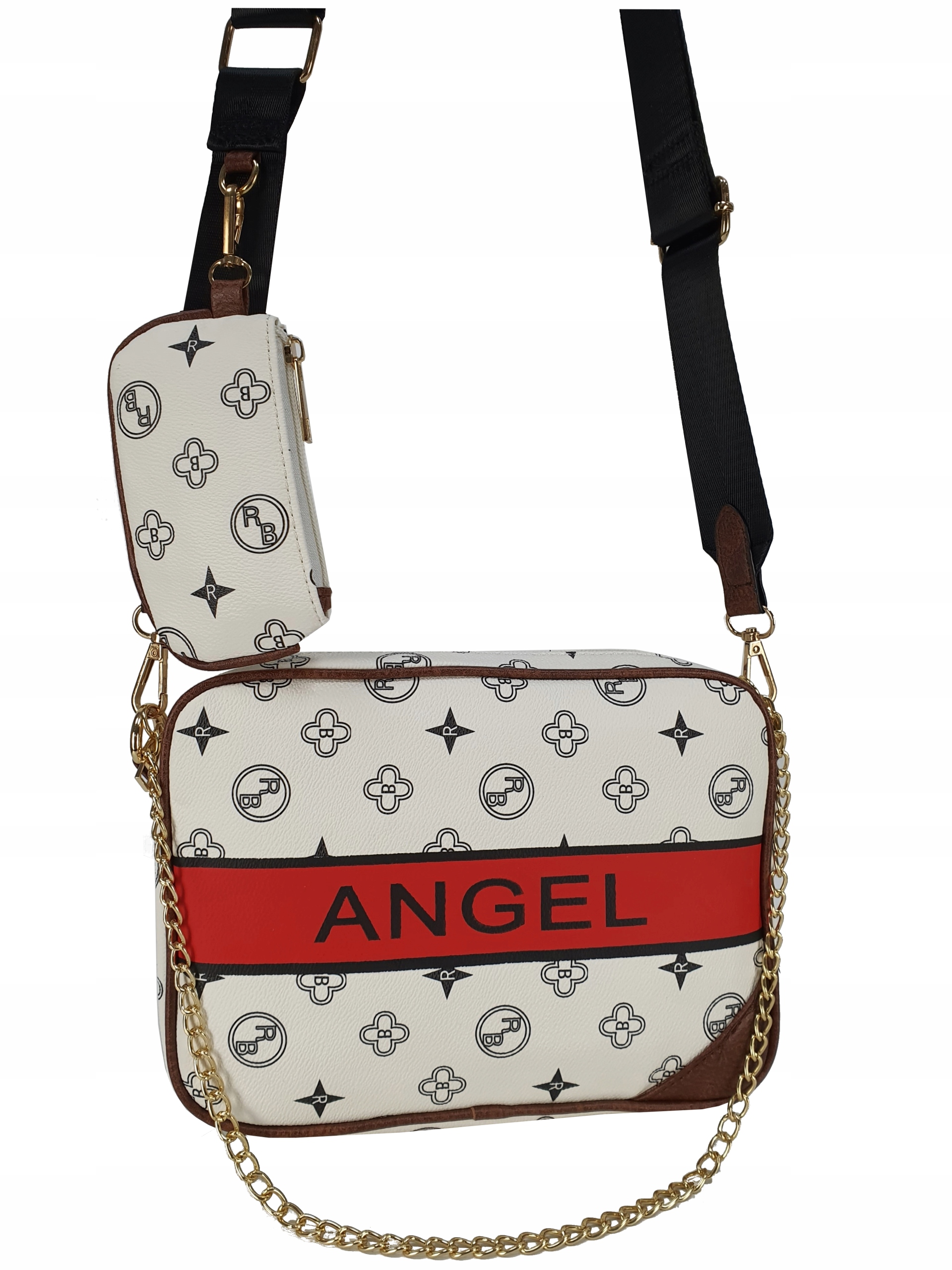 LISTONOSZKA TOREBKA DAMSKA 3W1 NERKA MONOGRAM