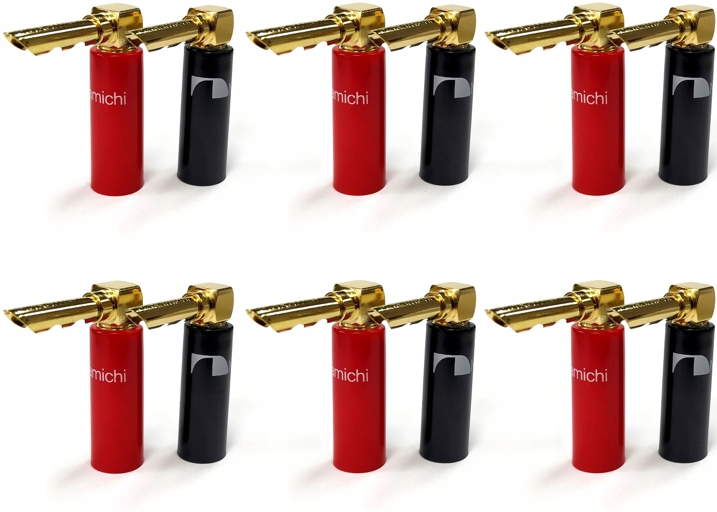 

Wtyki Bananowe Kątowe Bfa Hq Gold Nakamichi 12szt