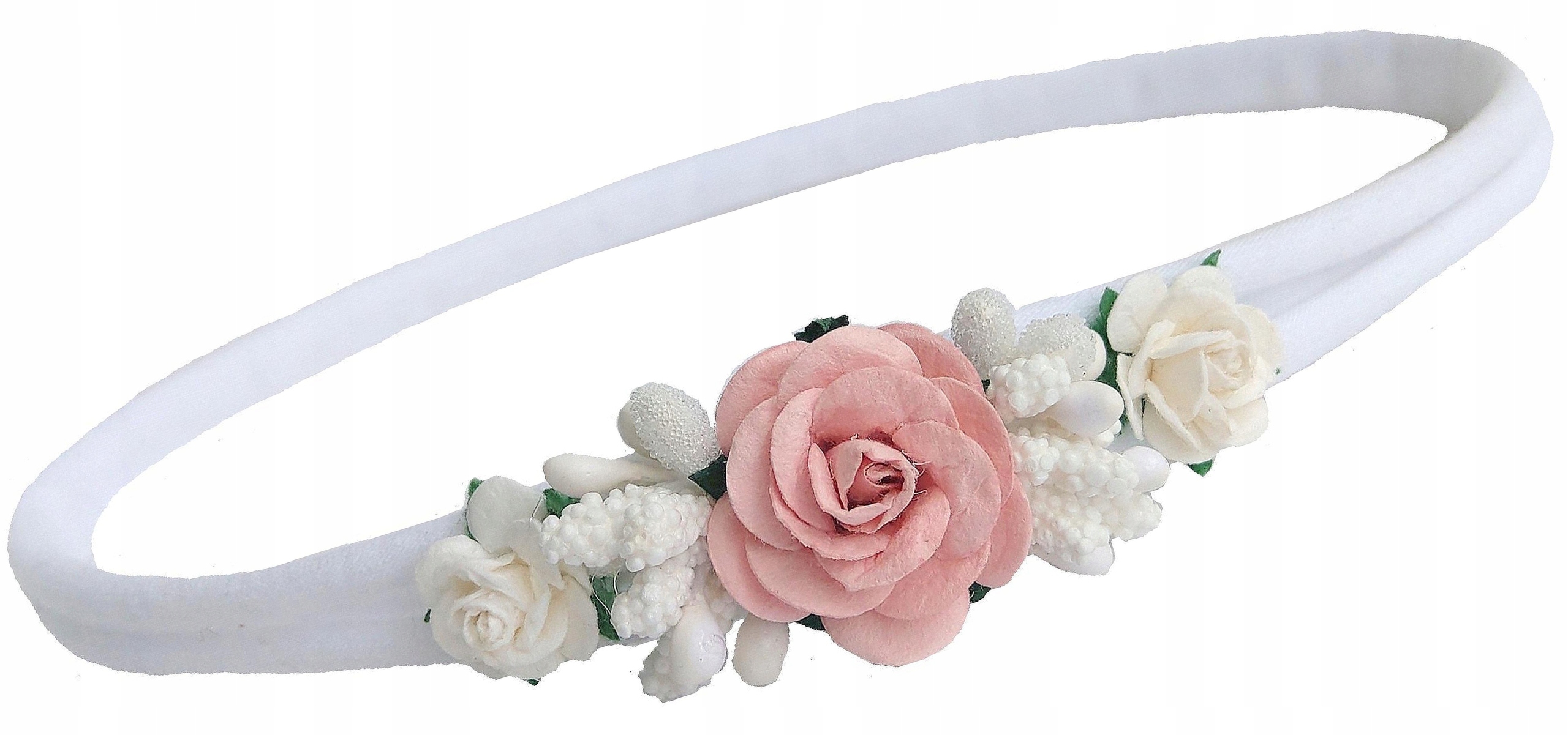 

Opaska wianuszek do chrztu na chrzest sesja roczek