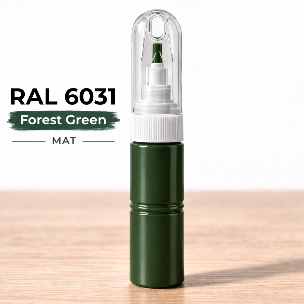 Ral 6031 Leśna Zieleń Mat zaprawka z Lakierem igła 20 ml