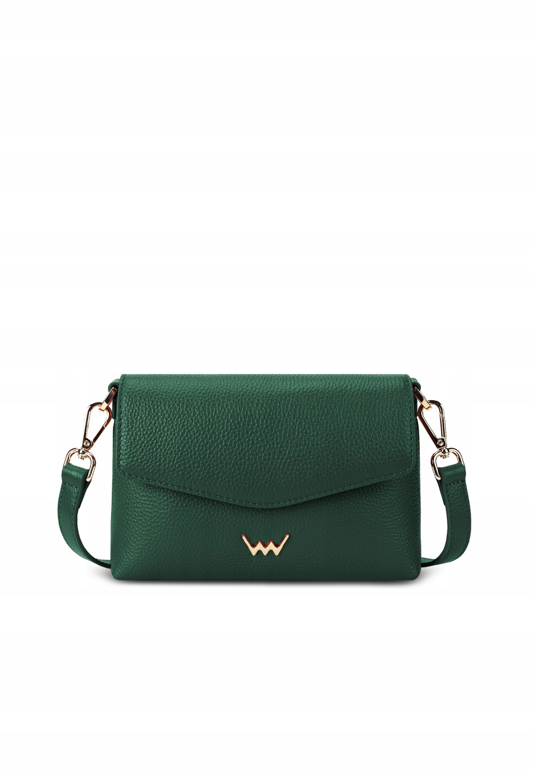 Dámská crossbody kabelka Vuch Leyra zelená kožená elegantní