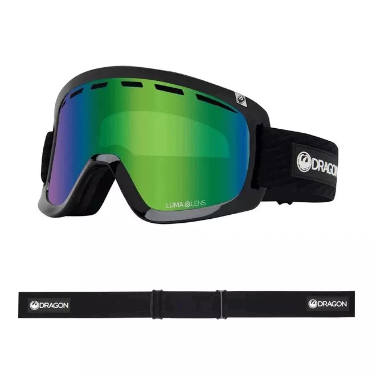 Gogle narciarskie Dragon D1 Otg Lumalens snowboardowe soczewki S2, S1
