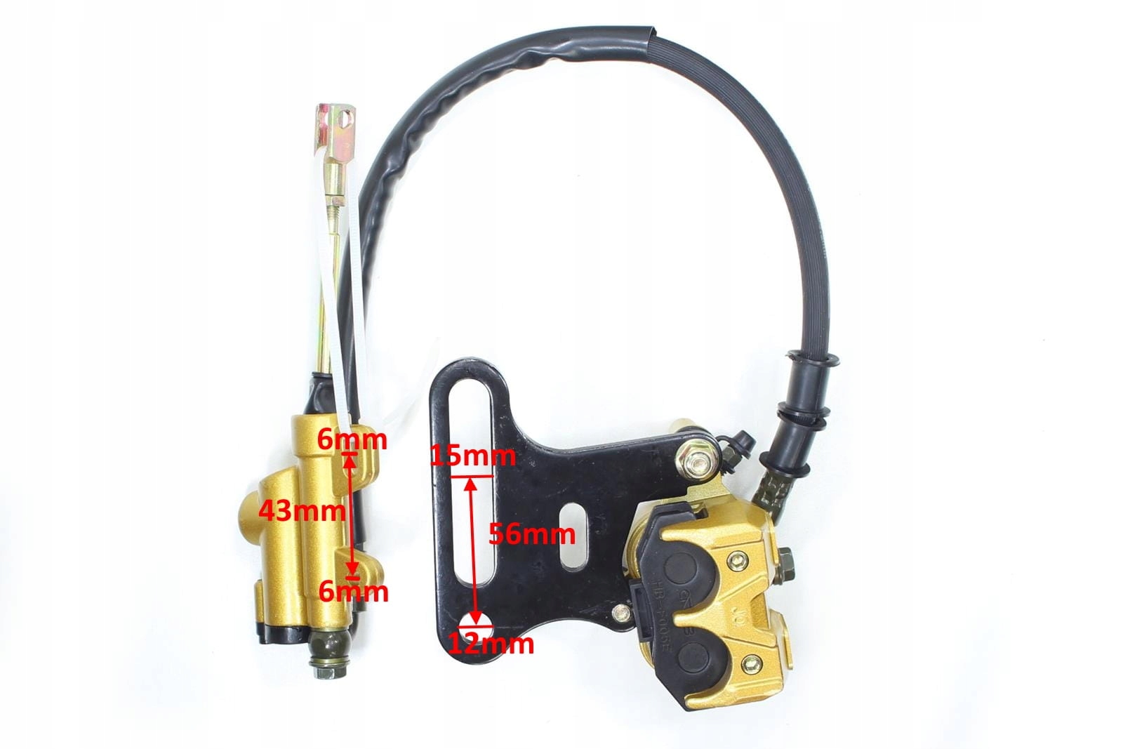 HAMULEC KOMPLETNY CROSS 125 TYŁ HB Producent MotoRoy