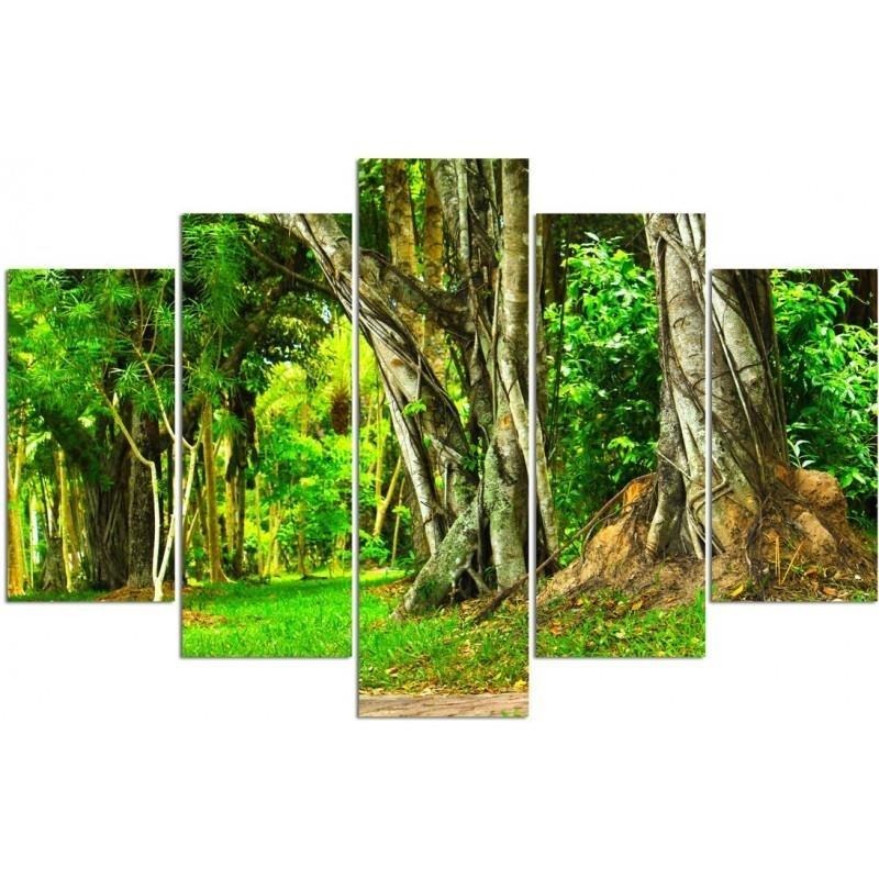 

Obraz Tryptyk 5 Drzewa W Parku Do Biura 200x100