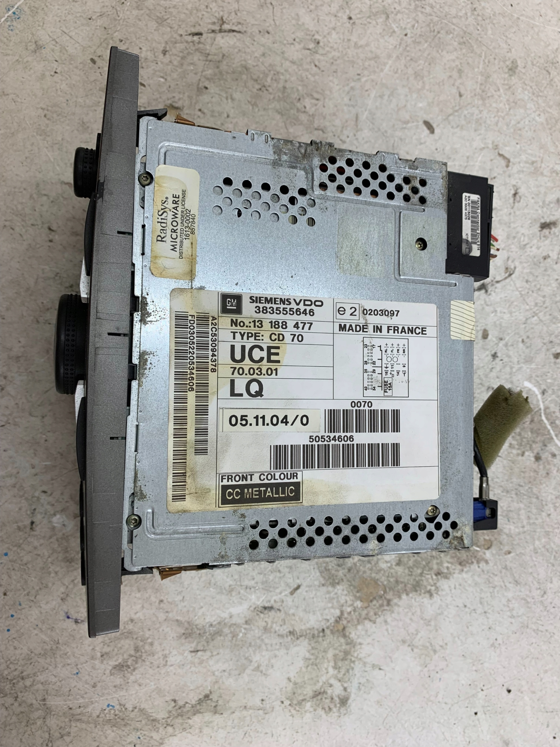 RADIO CD OPEL VECTRA C 383555646