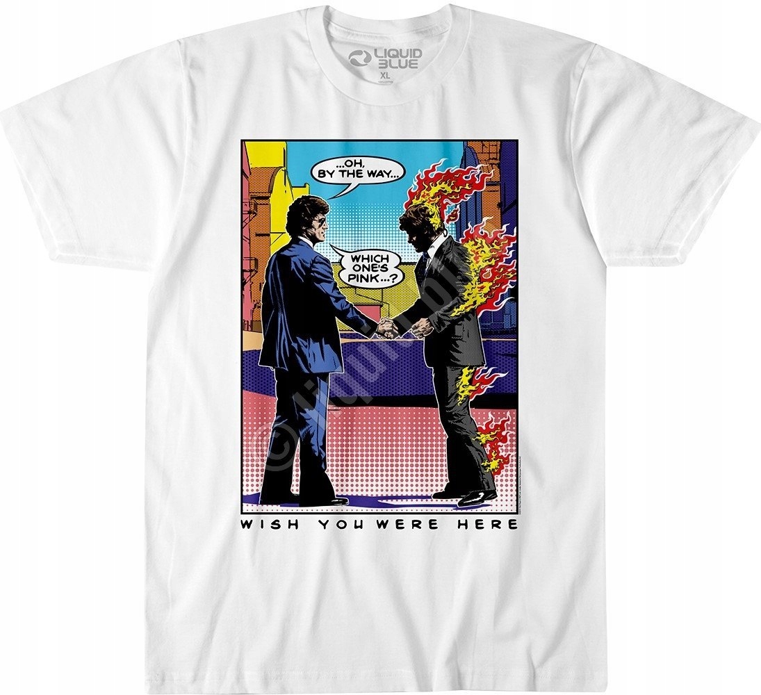 Pink Floyd Wywh Pop Art Liquid Blue XL