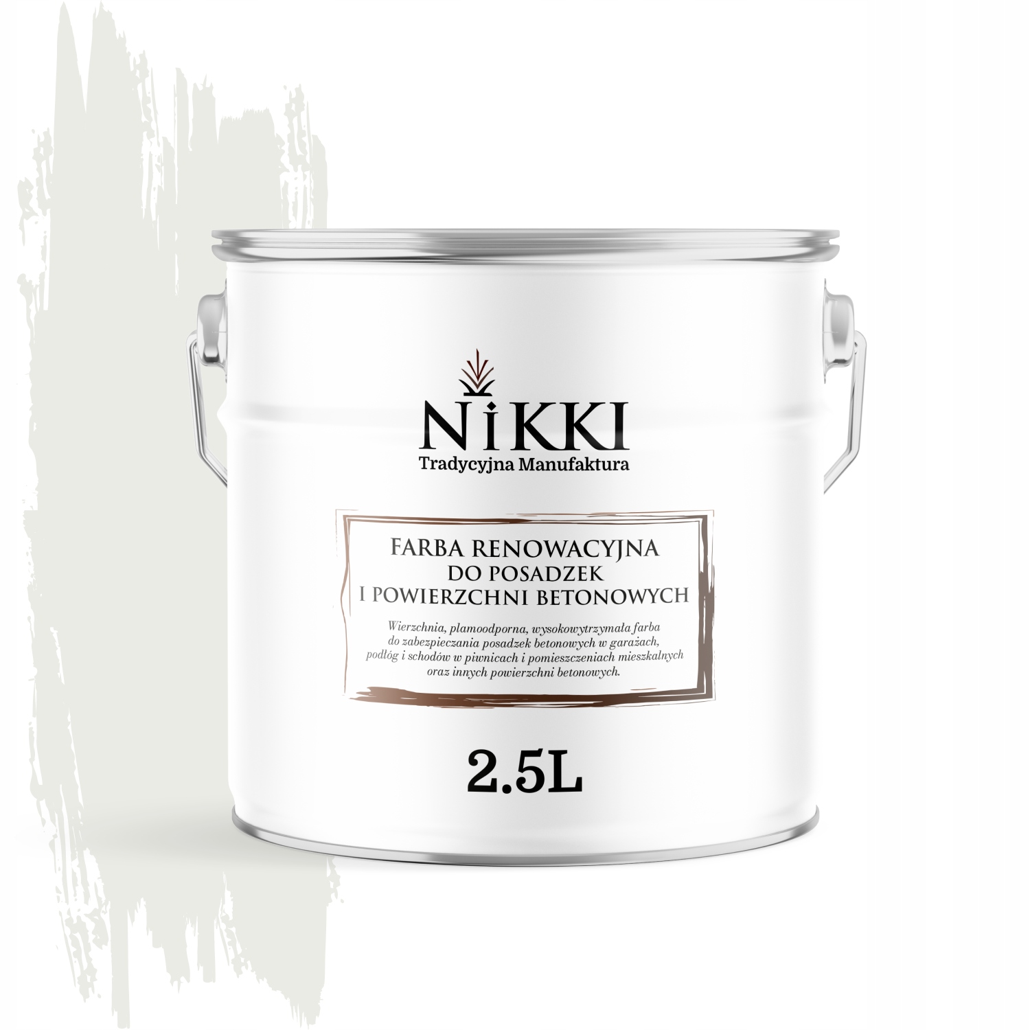 Farba Na Renováciu Betónových Podláh 2,5 L Biela Signálna RAL9003 Polomatná