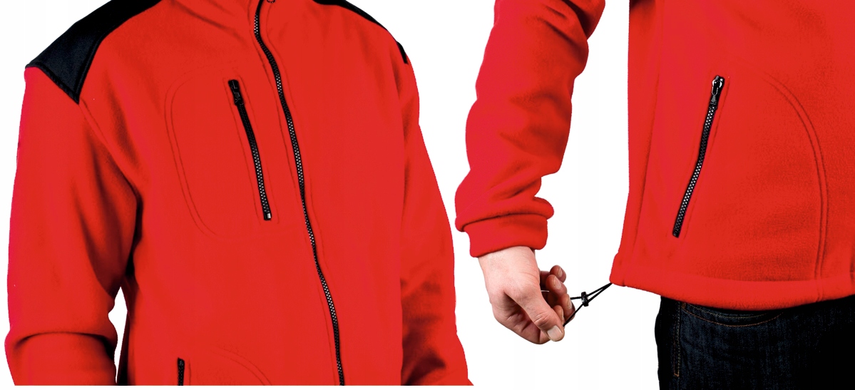 Polar firmowy roboczy gruby z haftem logo XL Marka JHK