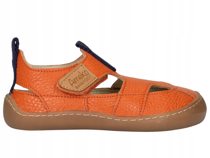 Sandały Barefoot Ameko dla dzieci Orion Orange Skóra Elastyczne Rozmiar 24