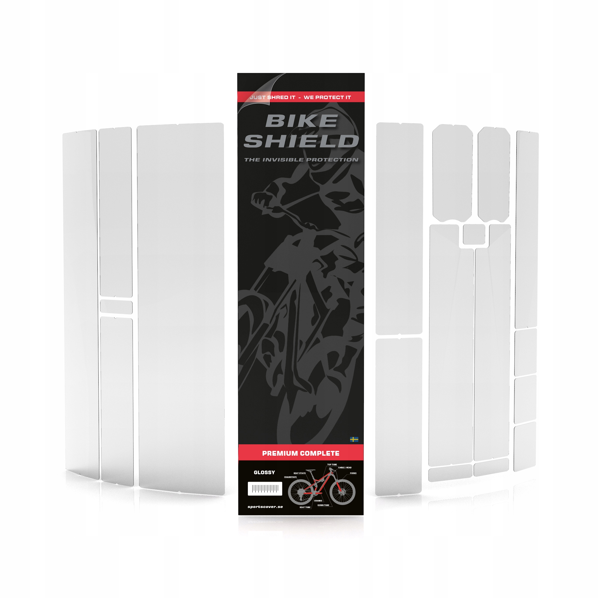 BikeShield naklejki ochronne Premium Complete mat