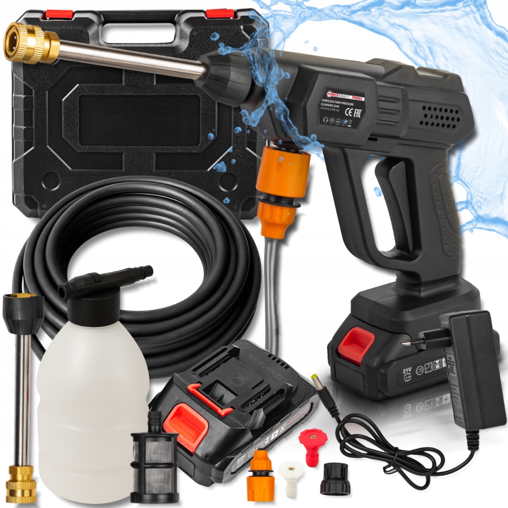 Myjka ciśnieniowa akumulatorowa do okien kostki 15 bar 2.8 l/min Forcekraft