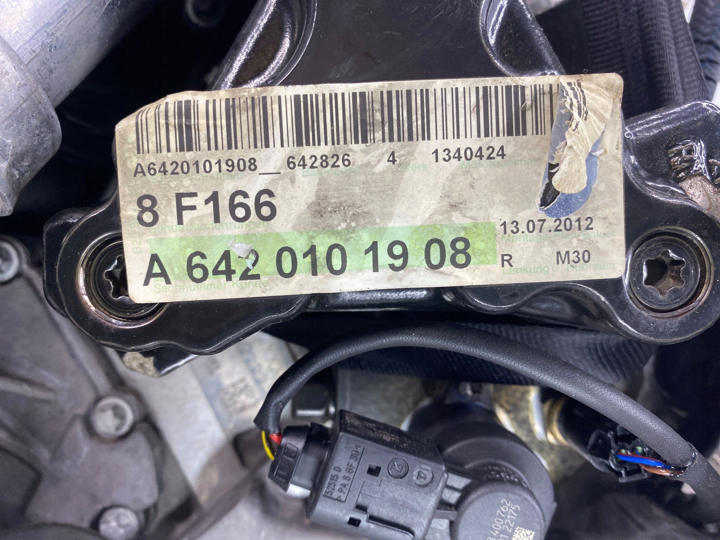 engine complete 642826 Mercedes ML350 BlueTEC 4-matic W166 3.0 CDI 642.826
