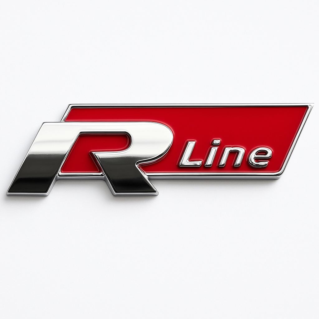 VW EMBLEMAT NAPIS R-LINE RLINE R LINE • Opinie - Allegro