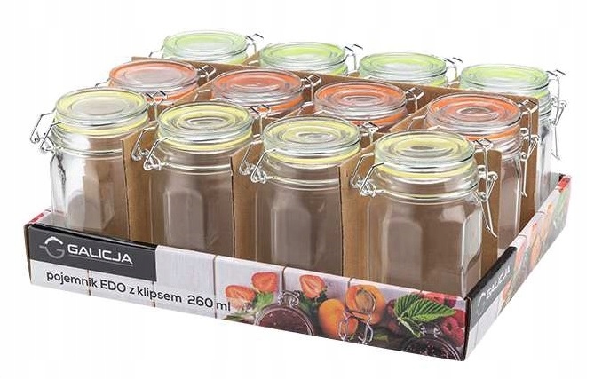 

Szklany Wek Pojemnik Hermetyczny przyprawy 260 ml