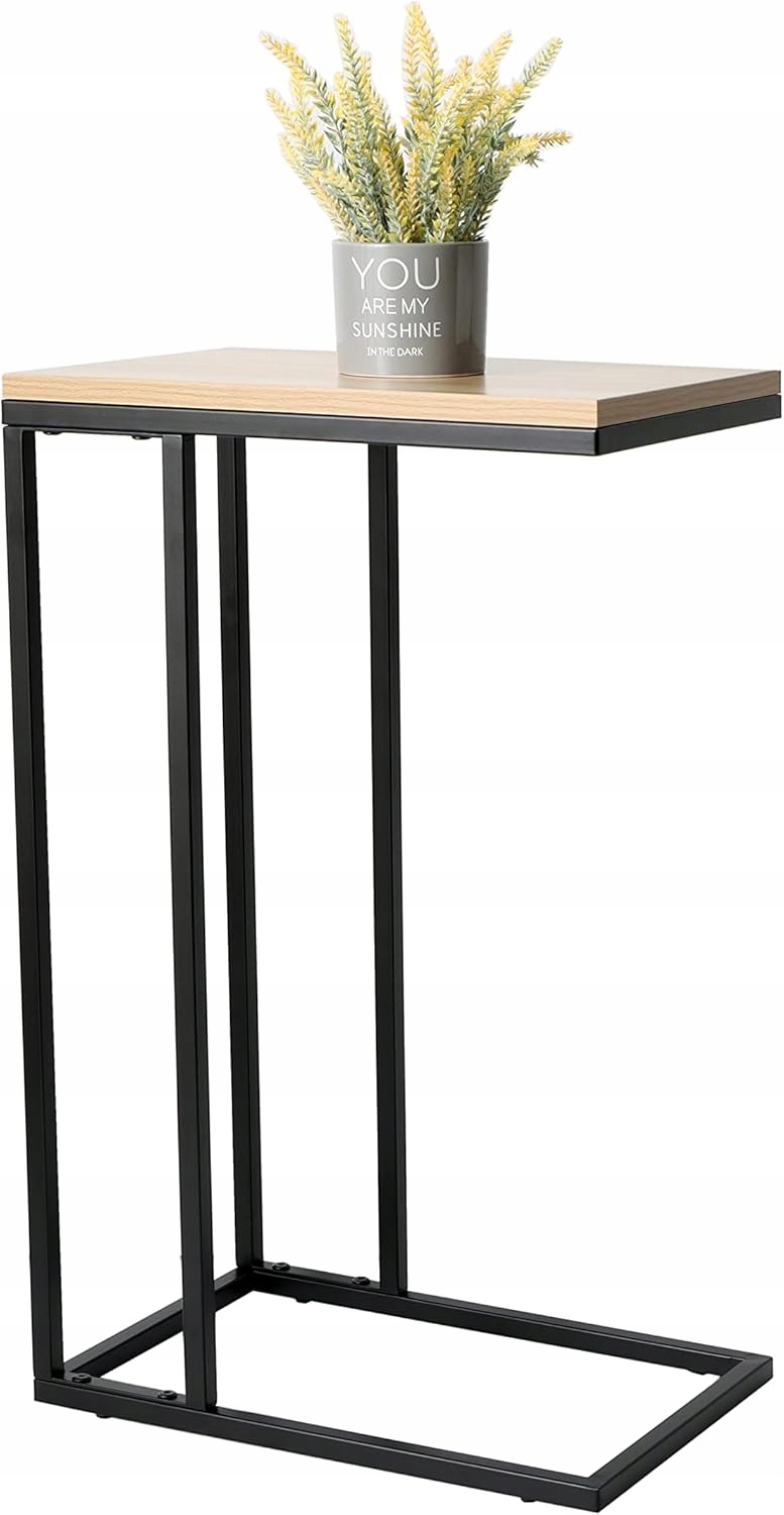 Stolik kawowy MatMay prostokątny 30 x 40 x 58cm dąb jasny