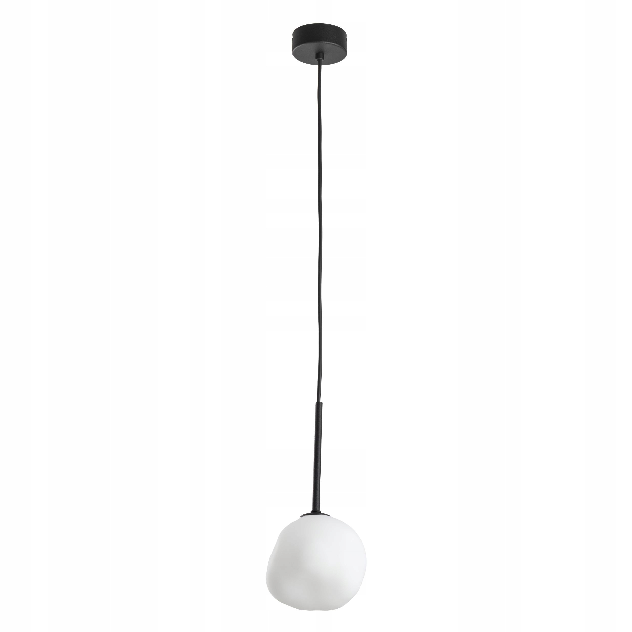 Lampa wisząca szklany klosz w kształcie kamienia nad blat stołu Tk Lighting