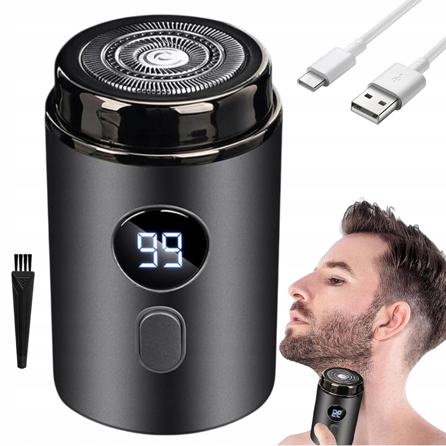 Mini Holicí Strojek S Možností Mytí Pro Mokré I Suché Použití