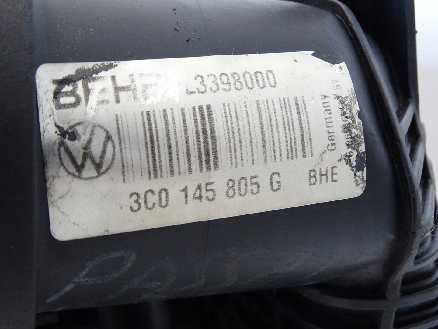 INTERCOOLER Lüfter VW PASSAT B6 2.0 TDI 3C0145805G 1K0121207T
