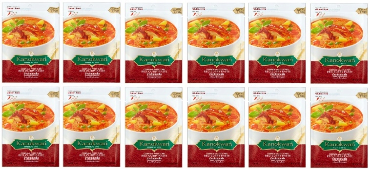12x 50g Kanokwan pasta curry czerwona Karton