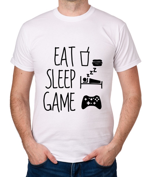 

koszulka Eat Sleep Game prezent