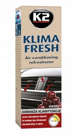 K2 ODŚWIEŻACZ KLIMATYZACJI KLIMA FRESH CHERRY