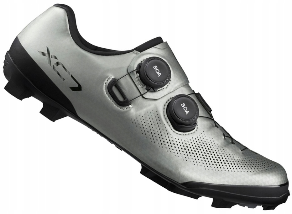 Cyklistické boty Spd Shimano XC7 XC703 Stříbrné vel. 44 Mtb XC Gravel