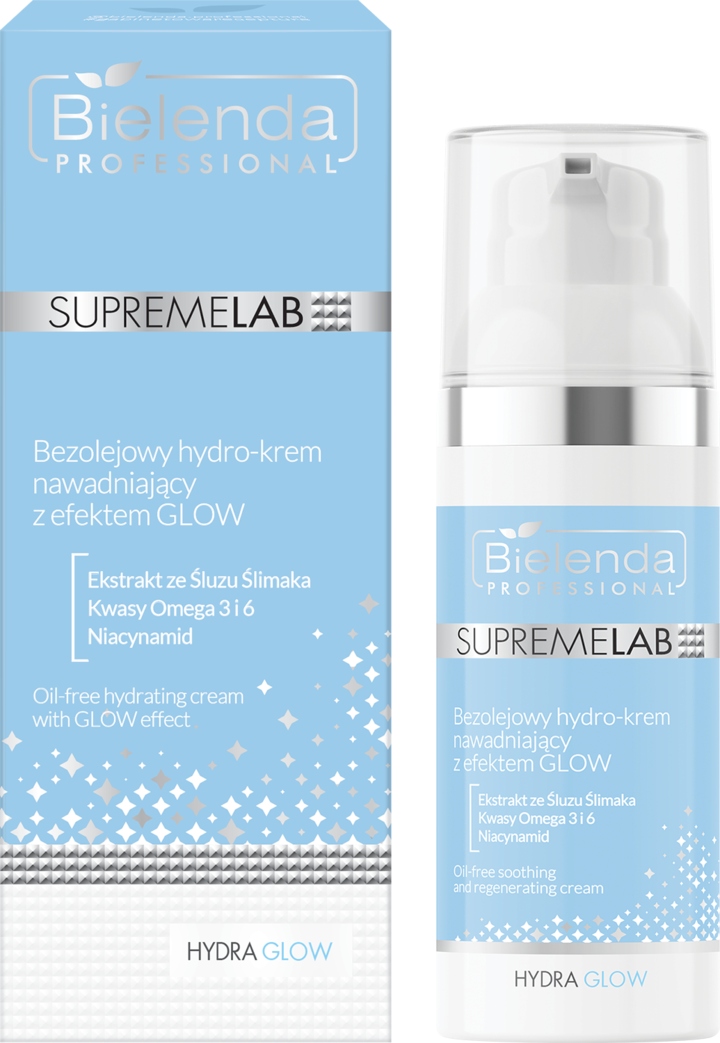 Bielenda Professional Supremelab Hydra Glow Krém Na Obličej Bezolejový 50 ML