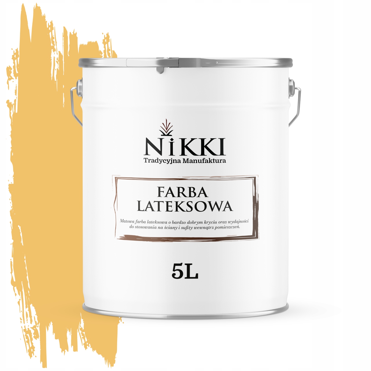 Latexová Farba Na Stenu Medová Farba H6554 5L Hlboká Matná Na Steny Stropov