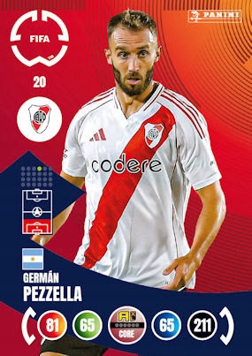 2025 Panini Adrenalyn XL Fifa Club World Cup 20 Germán Pezzella