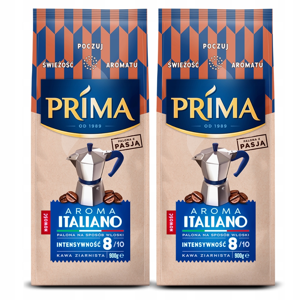 Kawa ziarnista Prima Aroma Italiano 2x 900g