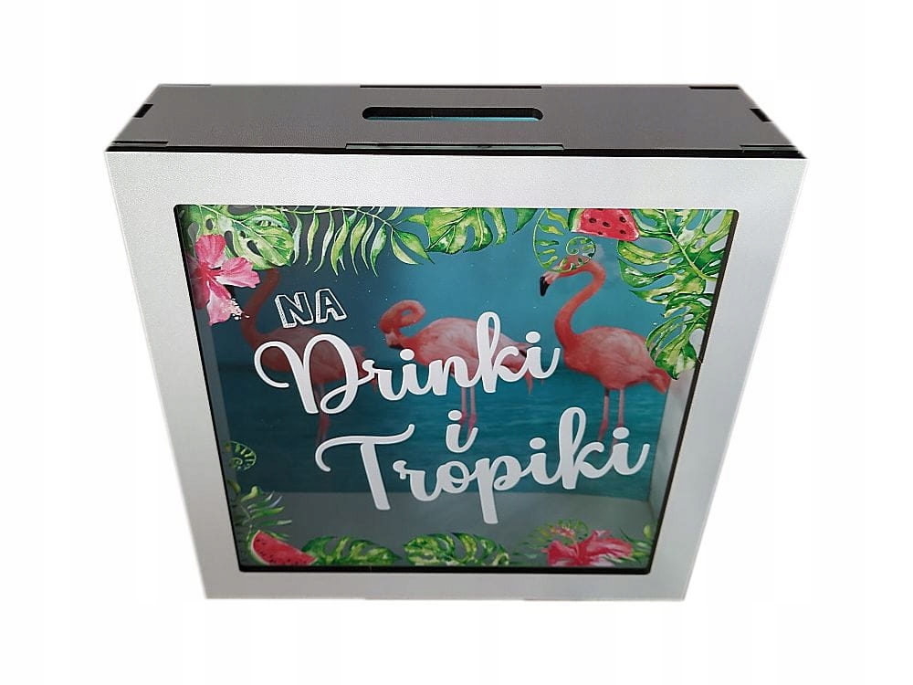 skarbonka 18x18x5cm NA DRINKI I TROPIKI — 2