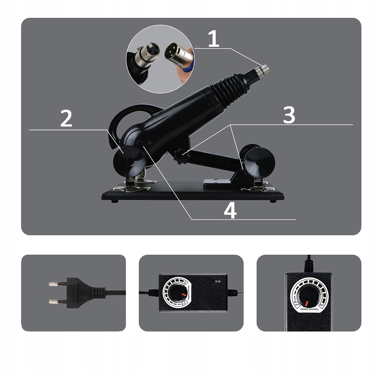 SEX MASZYNA - 420 RUCHÓW/MIN +7 WIBRATORY - ZESTAW EAN (GTIN) 0700594984792