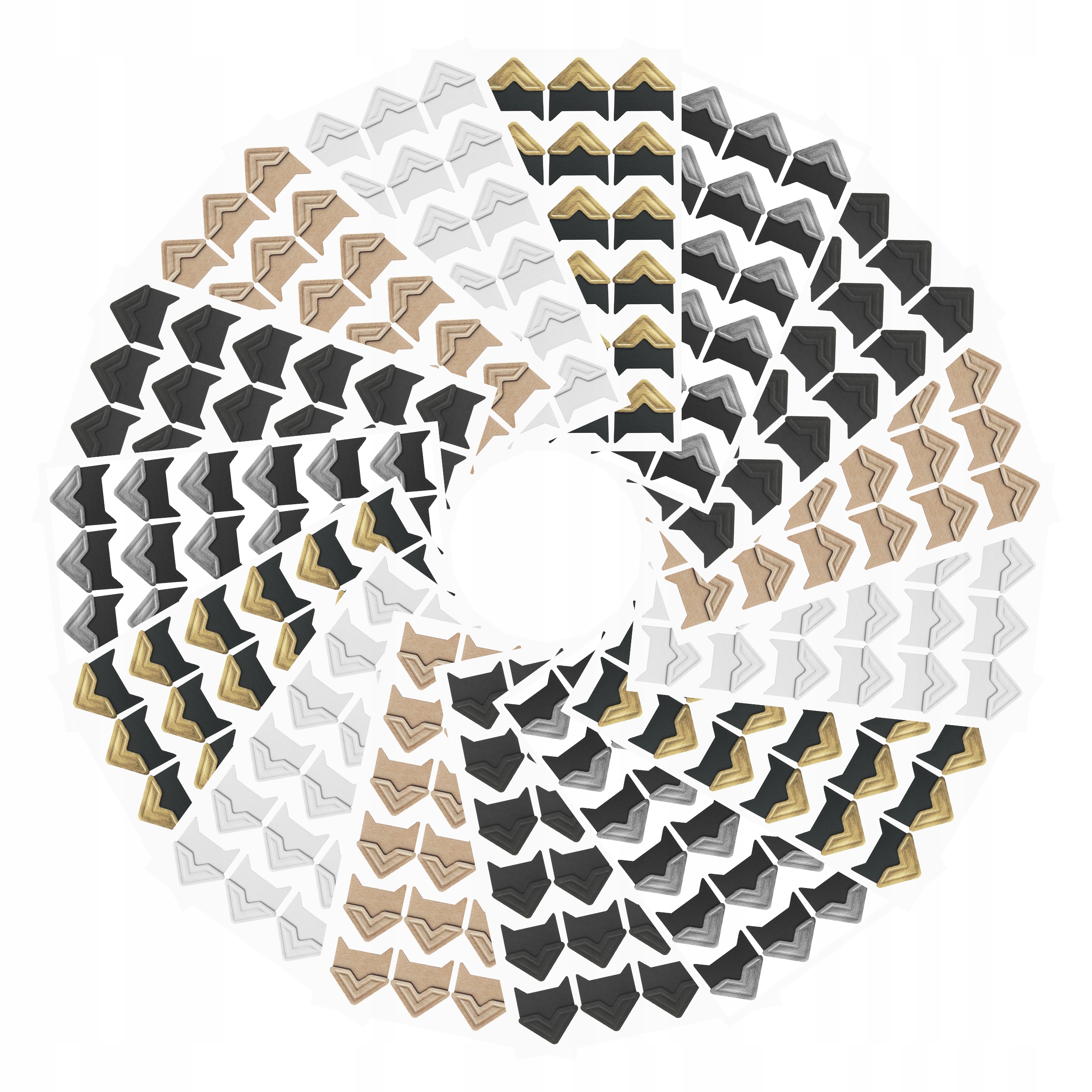 Zavinovačky do alba rohy Diy 15 listů MIX