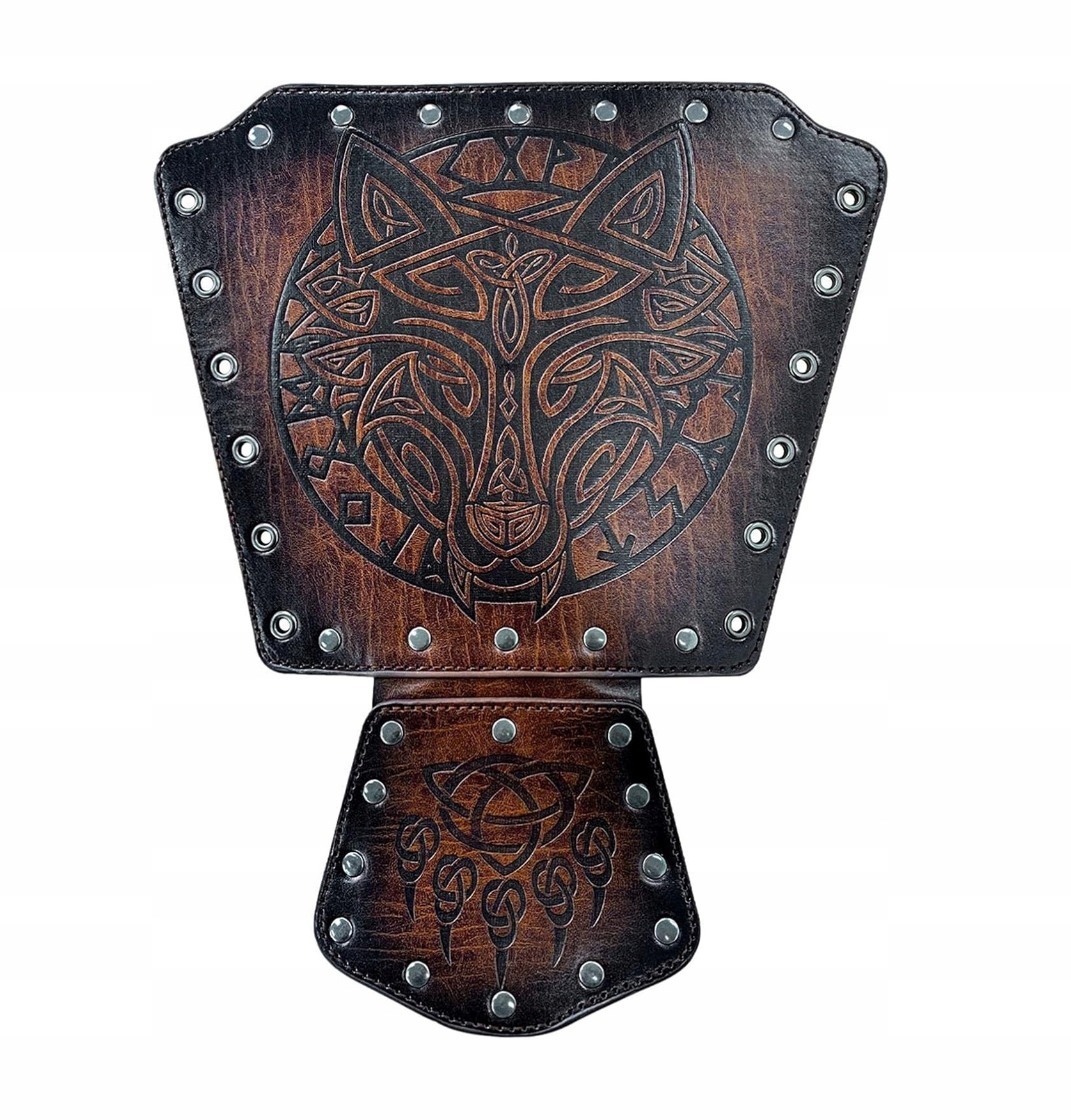 Kostým Brnění Rytíře Kožená středověká hnědá pancíř vikinga