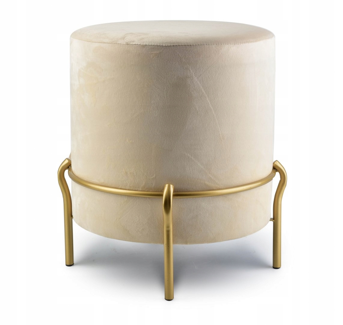 PUF PUFKA PUFA STOŁEK DO SALONU METALOWY STOJAK