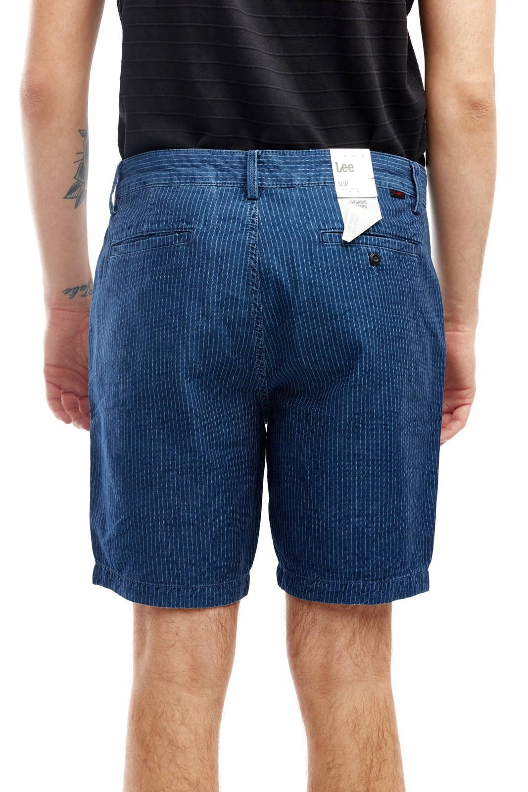 Pánské kraťasy Lee Slim Chino Short Thin Stripe L73HNZCA W32