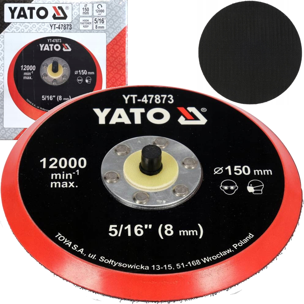 Yato Talerz Polerski 150MM Tarcza Dysk Z Rzepem 5/16
