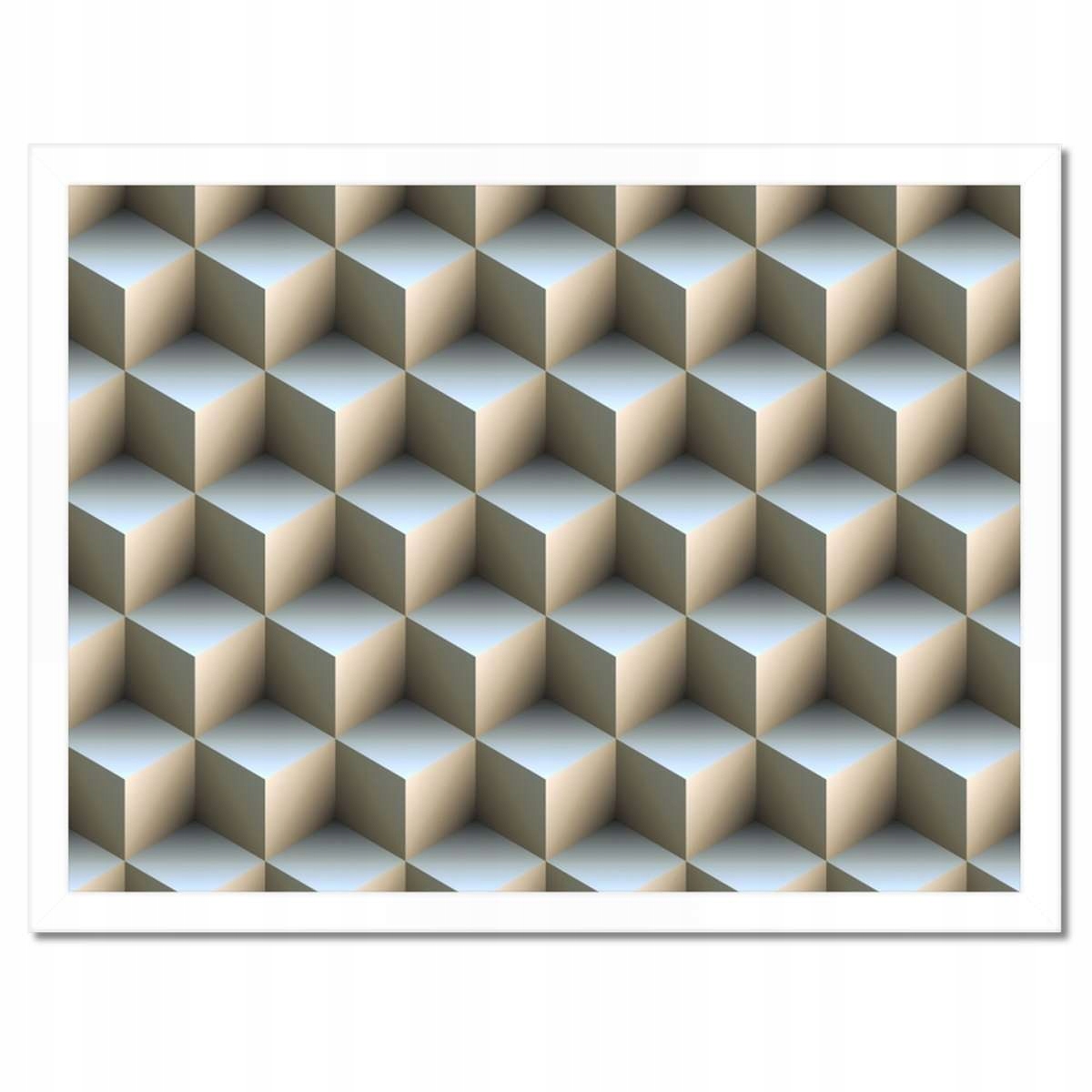 Plakáty v rámu 40x30 Kostky 3D
