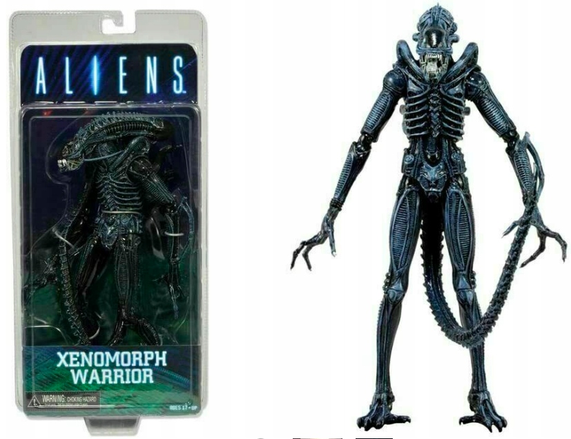 pohyblivá figurka Neca Vetřelec 2 Aliens Xenomorph Warrior Drone Modrá