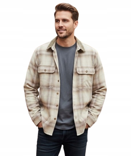 flanelová košile Abercrombie&Fitch XL oversized kostkovaná bunda