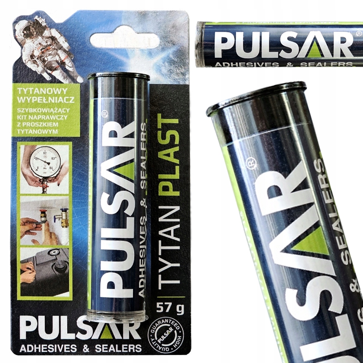 Klej Epoksydowy Do Metalu Kit Naprawczy Pulsar Tytanplast 57 g