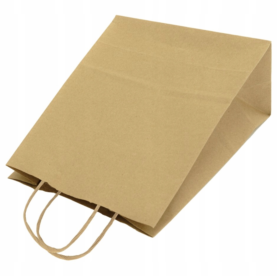 Torba papierowa torebka A5 18x8x22,5 brąz 25 szt Szerokość produktu 8 cm
