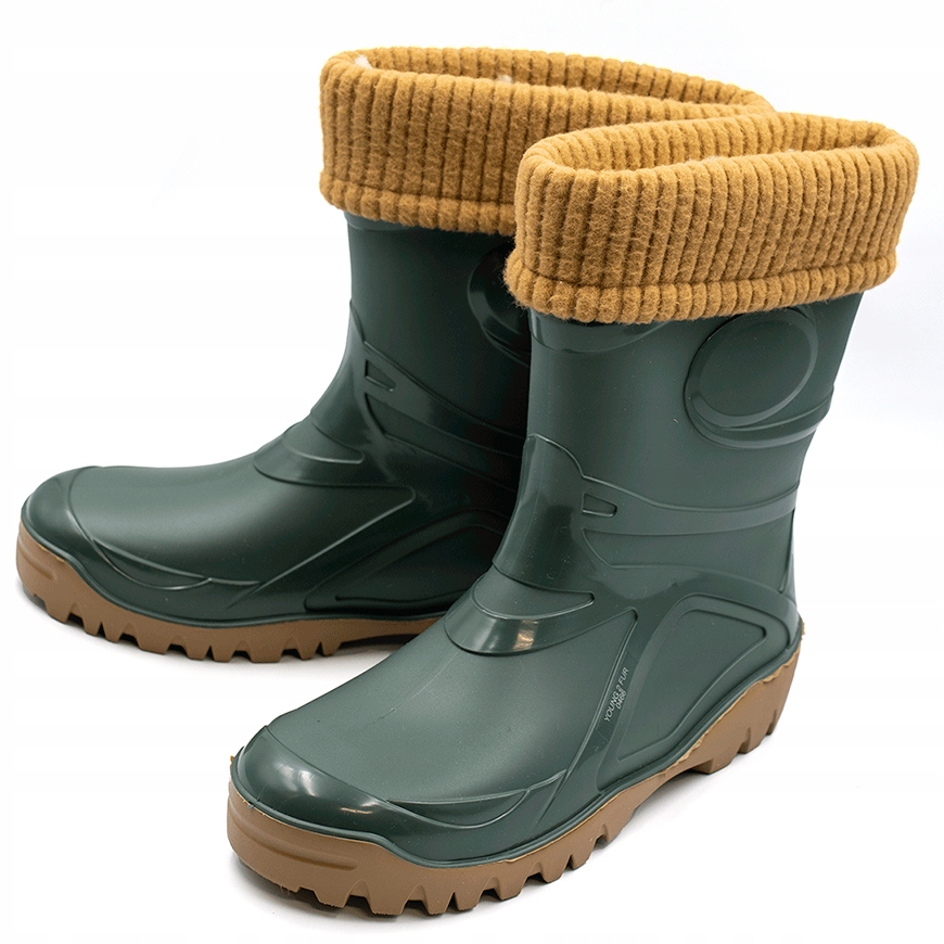 Kalosze ocieplane DAMSKIE ciepłe gumowce OCIEPLACZ wymienny gumiaki Demar Wysokość do połowy łydki
