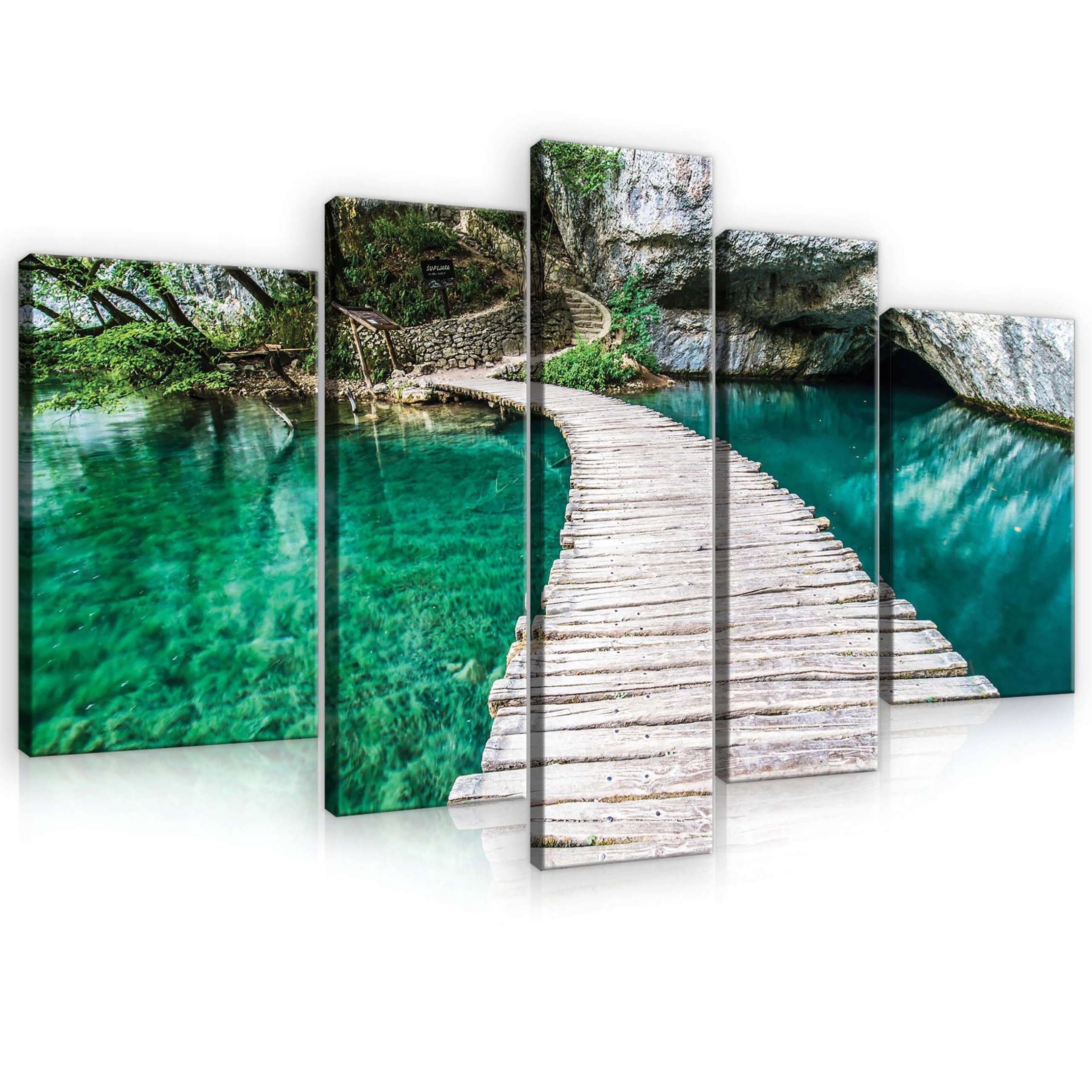 Obraz 170x100 Príroda voda jazero rieka les pokoj harmónia krajina